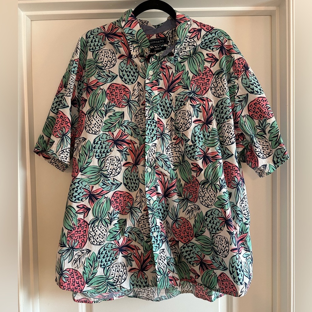 Men’s crown and ivy Hawaiian shirt XXL